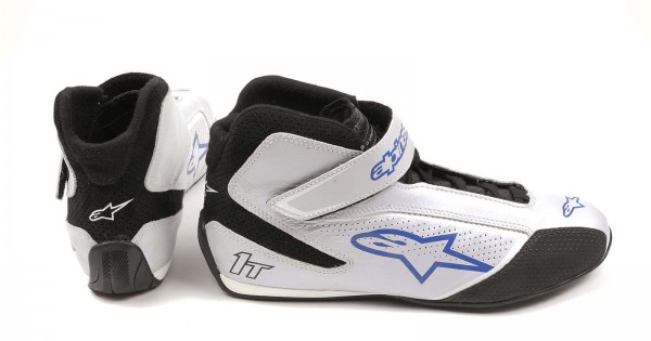 Alpinestars TECH 1 T SHOES Silver Blue