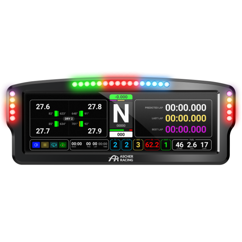 Dashboard Ascher Racing Ultrawide 8"