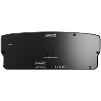 Dashboard Ascher Racing Ultrawide 8"