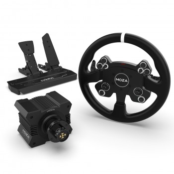 Bundle Moza R5 Direct Drive Base, CS V2 Steering Wheel and SR-P 2 Pedals