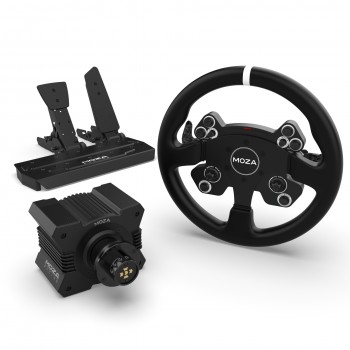 Bundle Moza R5 Direct Drive Base, CS V2 Steering Wheel and SR-P 2 Pedals Bundle Moza R5 Direct Drive Base, CS V2 Steering Wheel and SR-P 2 Pedals