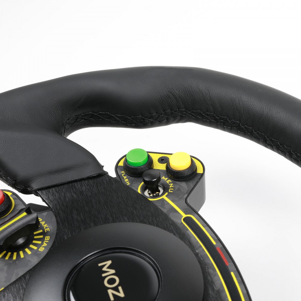 Moza Racing RS Steering Wheel D-Shape Leather Moza Racing RS Steering Wheel D-Shape Leather