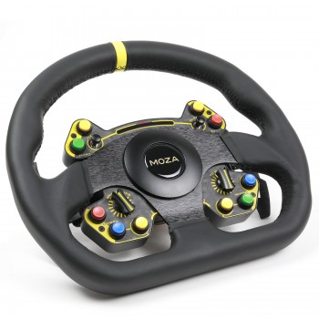 Moza Racing RS Steering Wheel D-Shape Leather Moza Racing RS Steering Wheel D-Shape Leather