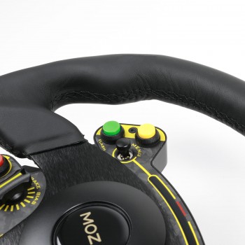 Moza Racing RS Steering Wheel D-Shape Leather Moza Racing RS Steering Wheel D-Shape Leather