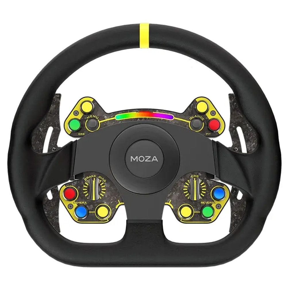 Moza Racing RS Steering Wheel D-Shape Leather Moza Racing RS Steering Wheel D-Shape Leather