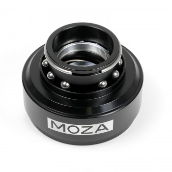 Bundle Driftshop Wheel 35cm Black Suede with MOZA Quick Release Adapter