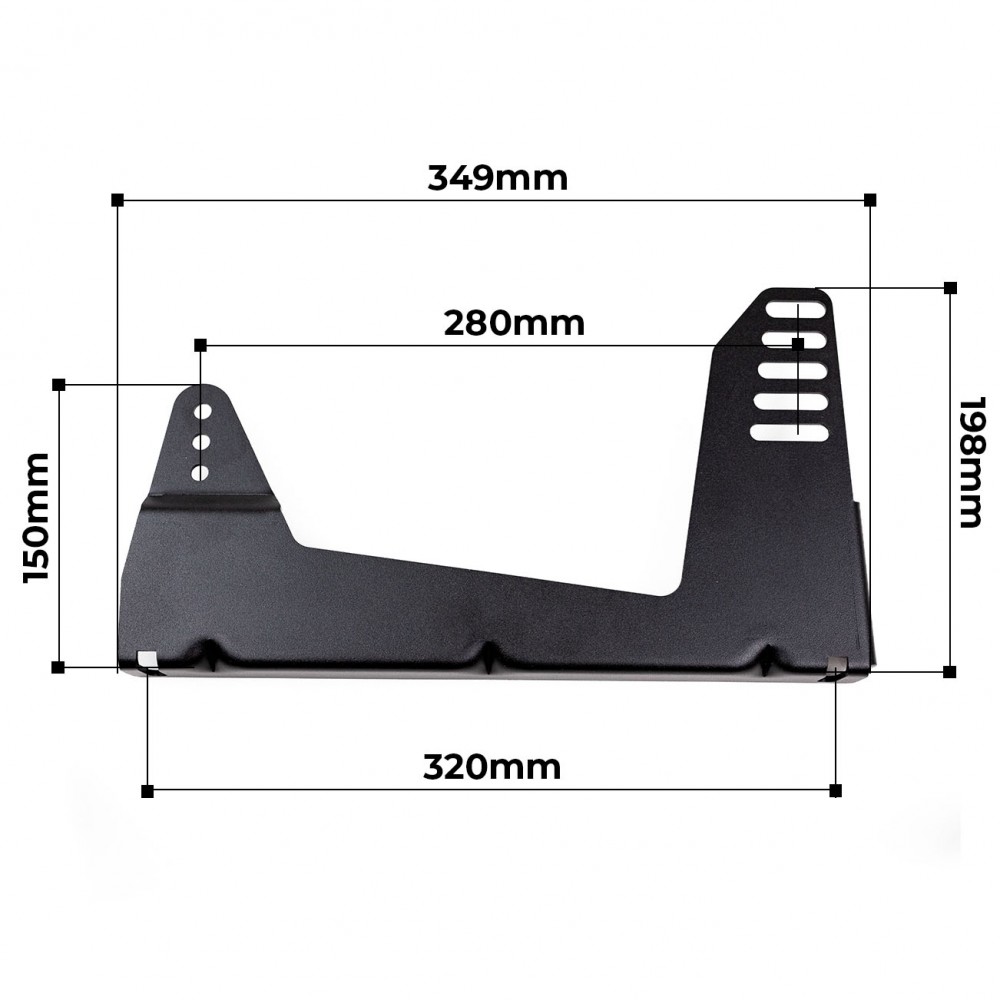 RSeat Side Mount Brackets for SPARCO GP | A1 PRO GT & Formula RSeat Side Mount Brackets for SPARCO GP | A1 PRO GT & Formula