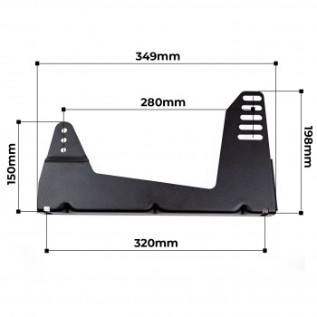RSeat Side Mount Brackets for SPARCO GP | A1 PRO GT & Formula RSeat Side Mount Brackets for SPARCO GP | A1 PRO GT & Formula