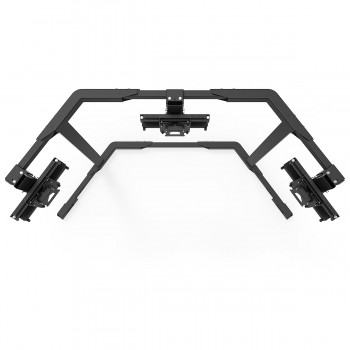TV STAND TX40 Black - Triple 27-40 inch TV/Monitor Stand