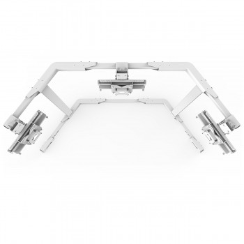 TV STAND TX40 Blanc - TV Stand Support Triple écran 27 à 40 Pouces