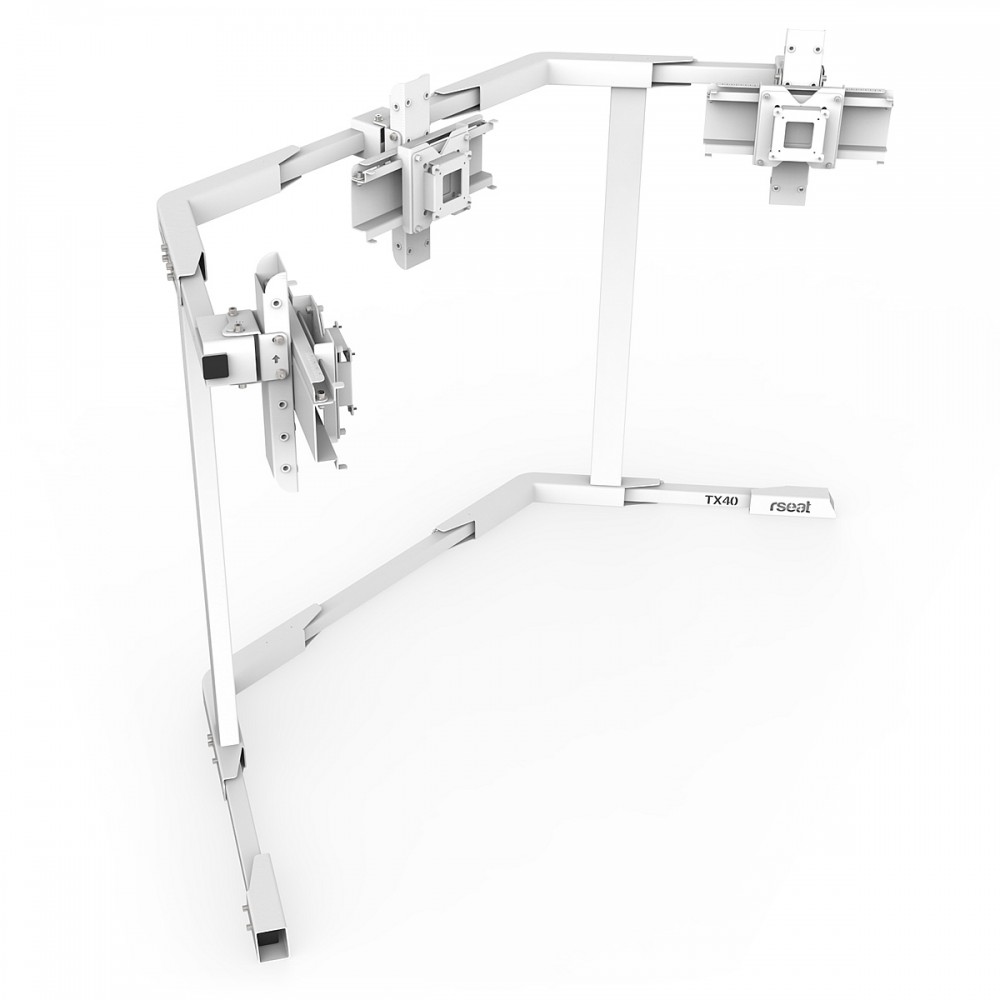 TV STAND TX40 White - Triple 27-40 inch TV/Monitor Stand TV STAND TX40 White - Triple 27-40 inch TV/Monitor Stand
