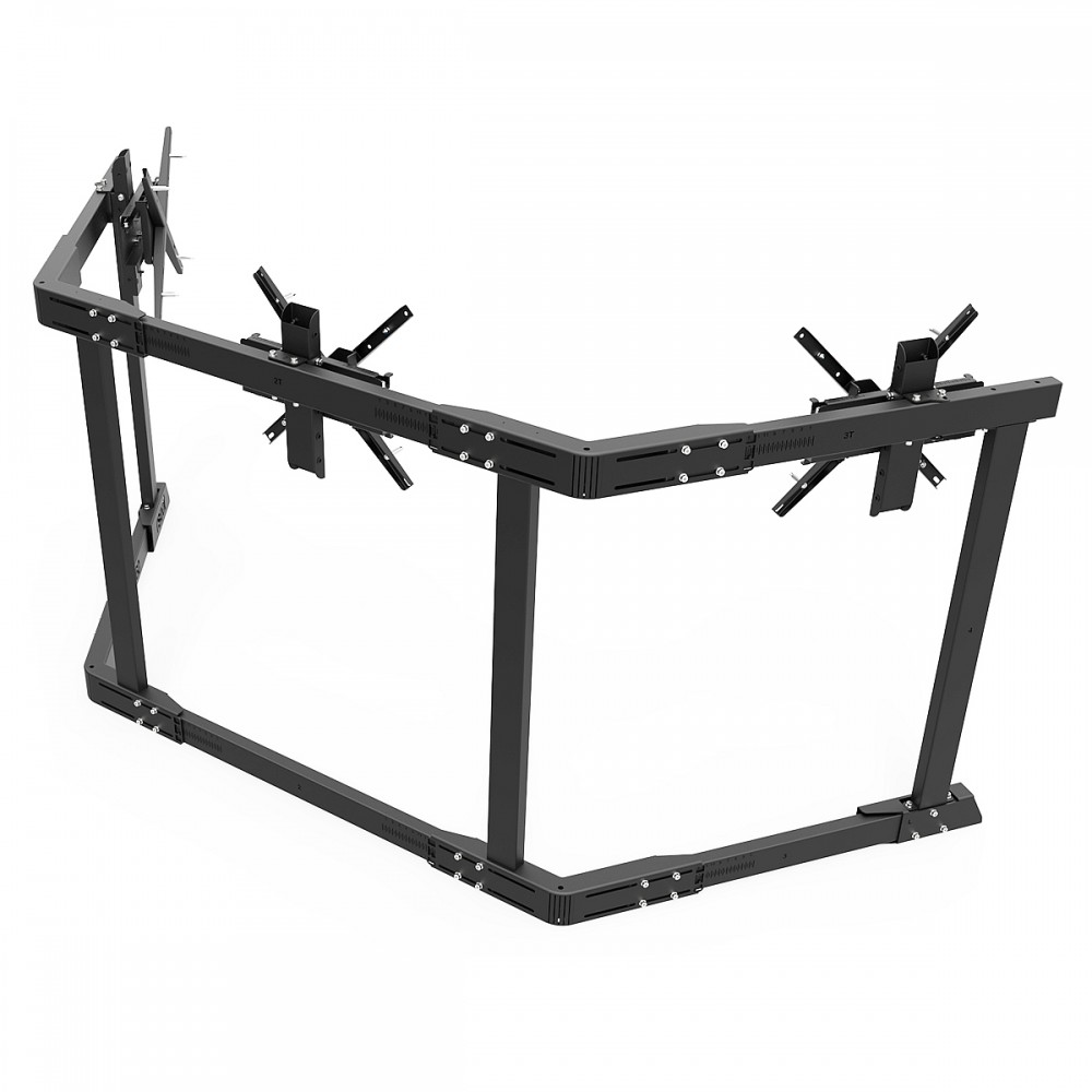 TV STAND TX60 Black - Triple 43-60 inch TV/Monitor Stand TV STAND TX60 Black - Triple 43-60 inch TV/Monitor Stand