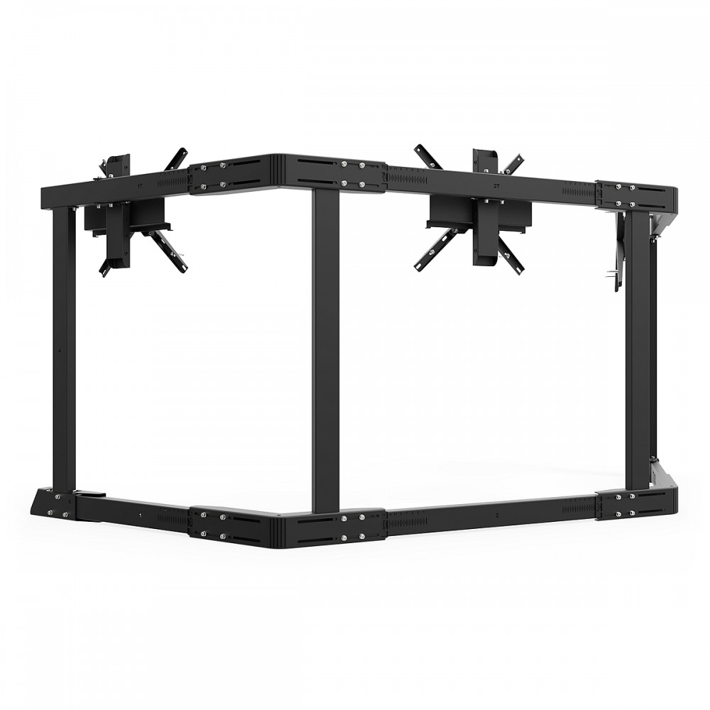 TV STAND TX60 Schwarz - Dreifach-Monitorständer 43-60 inch TV/Monitor 