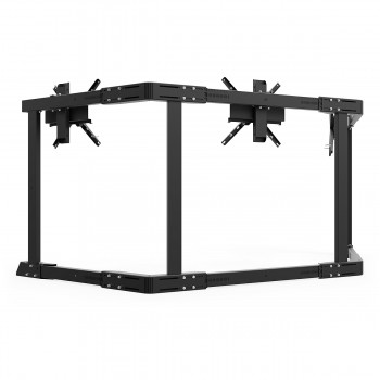 TV STAND TX60 Schwarz - Dreifach-Monitorständer 43-60 inch TV/Monitor 