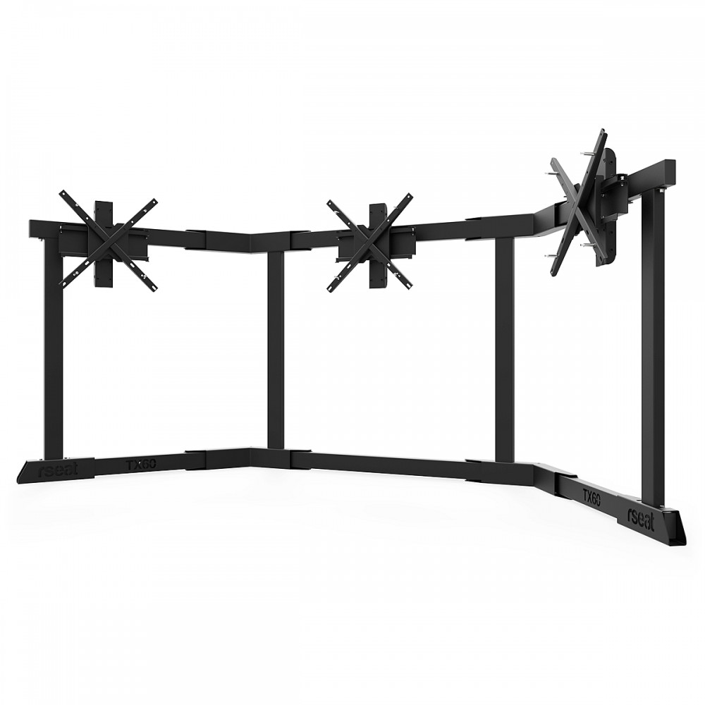 TV STAND TX60 Black - Triple 43-60 inch TV/Monitor Stand