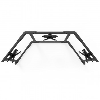 TV STAND TX60 Black - Triple 43-60 inch TV/Monitor Stand