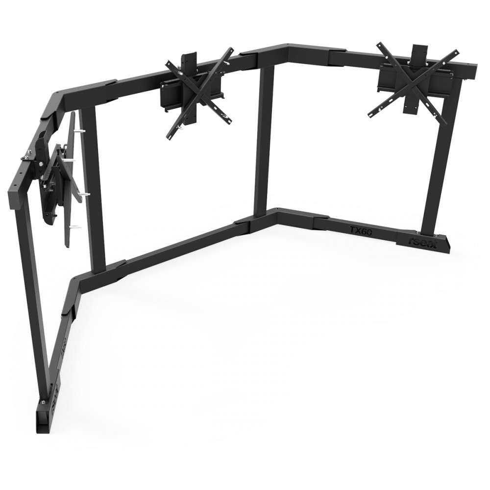 TV STAND TX60 Black - Triple 43-60 inch TV/Monitor Stand