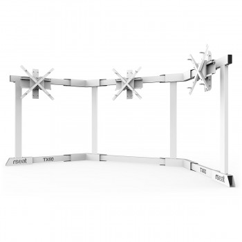 TV STAND TX60 Weiss - Dreifach-Monitorständer 27-60 inch TV/Monitor 