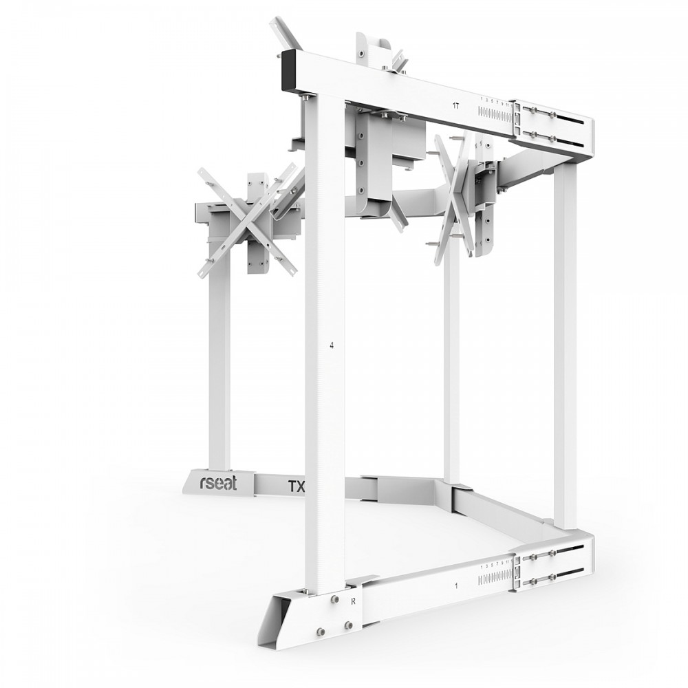 TV STAND TX60 White - Triple 43-60 inch TV/Monitor Stand TV STAND TX60 White - Triple 43-60 inch TV/Monitor Stand