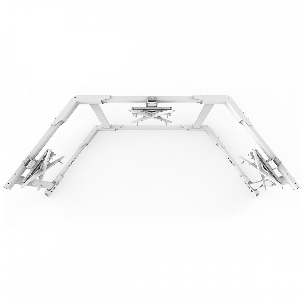 TV STAND TX60 White - Triple 43-60 inch TV/Monitor Stand TV STAND TX60 White - Triple 43-60 inch TV/Monitor Stand