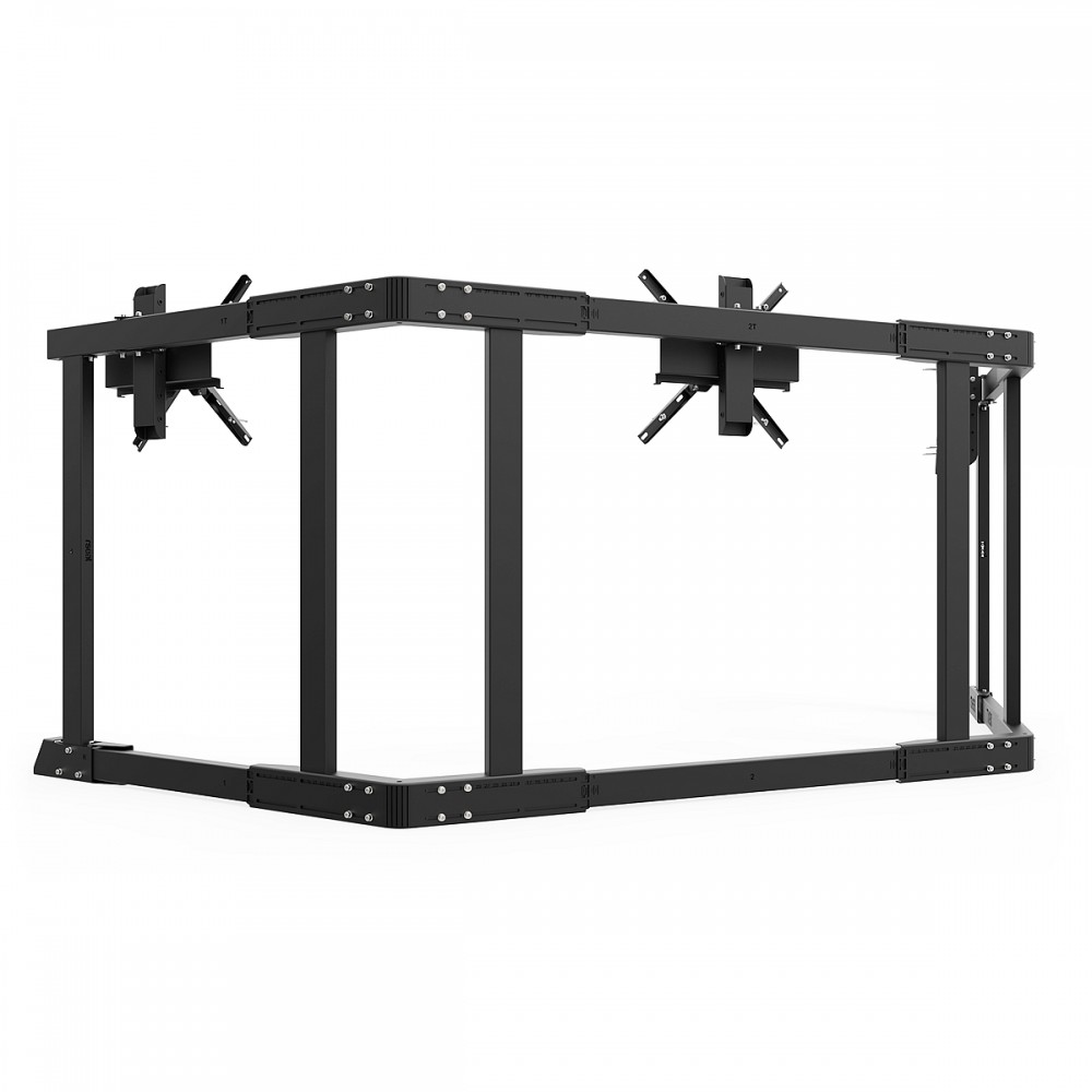 TV STAND TX90 Schwarz - Dreifach-Monitorständer 65-90 inch TV/Monitor 