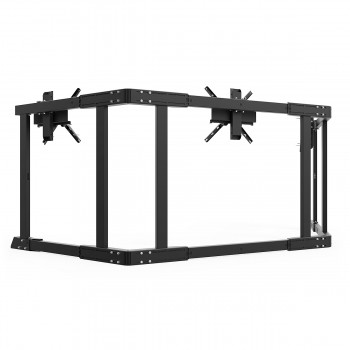 TV STAND TX90 Schwarz - Dreifach-Monitorständer 65-90 inch TV/Monitor 