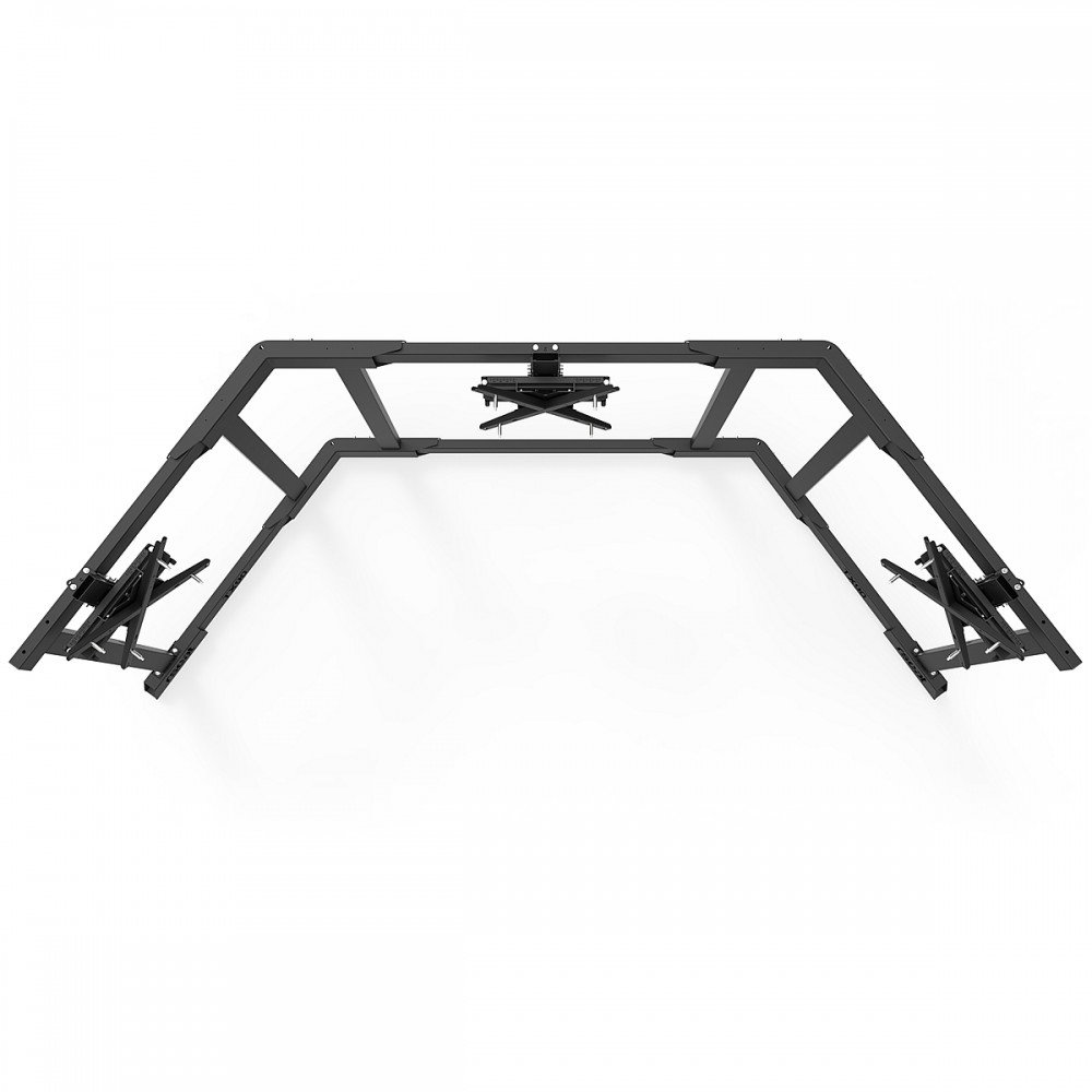 TV STAND TX90 Black - Triple 65-90 inch TV/Monitor Stand
