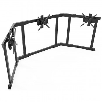 TV STAND TX90 Noir - TV Stand Support Triple écran 65 à 90 Pouces