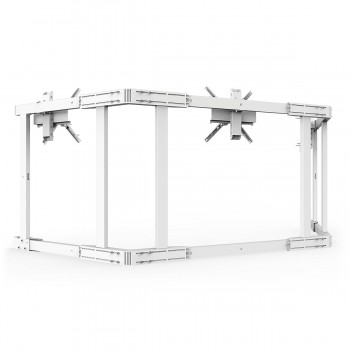 TV STAND TX90 White - Triple 65-90 inch TV/Monitor Stand