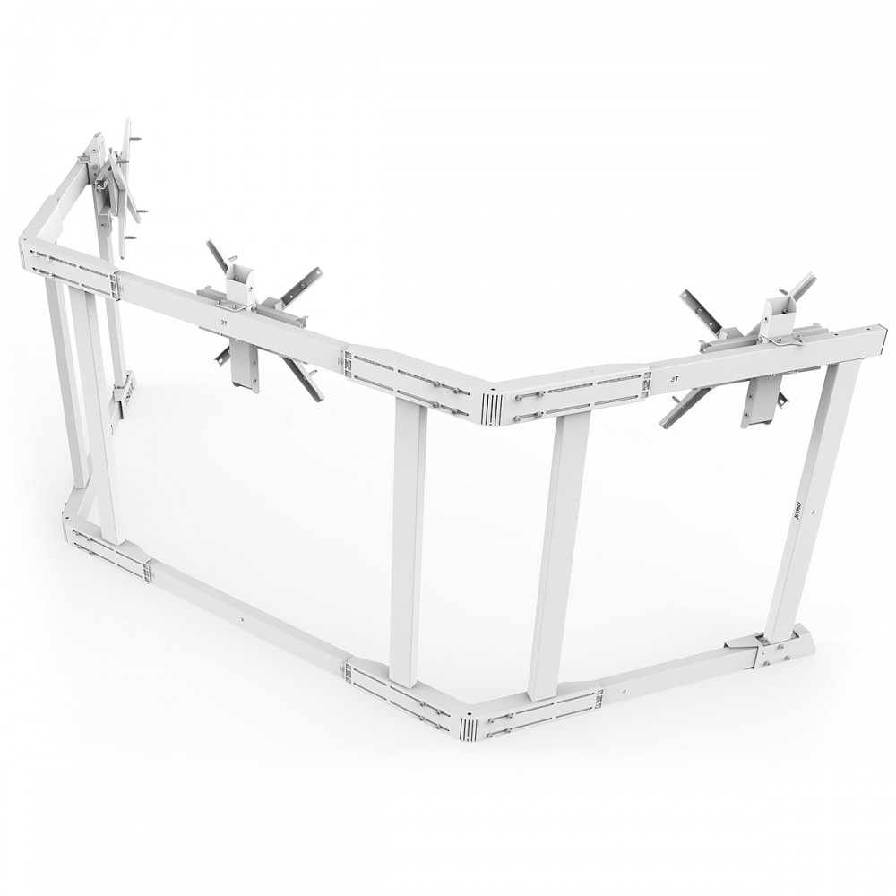 TV STAND TX90 White - Triple 65-90 inch TV/Monitor Stand TV STAND TX90 White - Triple 65-90 inch TV/Monitor Stand