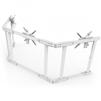 TV STAND TX90 White - Triple 65-90 inch TV/Monitor Stand TV STAND TX90 White - Triple 65-90 inch TV/Monitor Stand