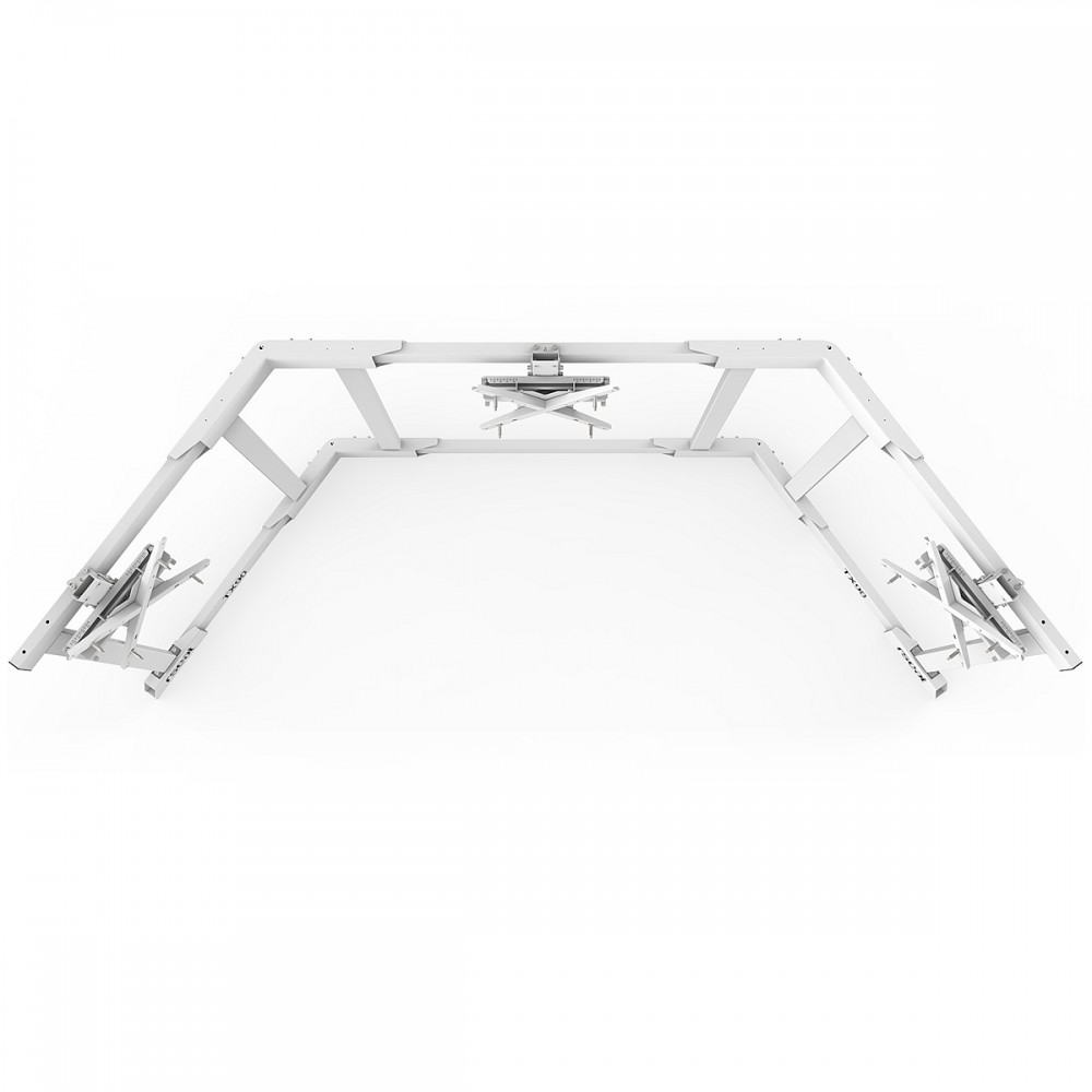 TV STAND TX90 White - Triple 65-90 inch TV/Monitor Stand