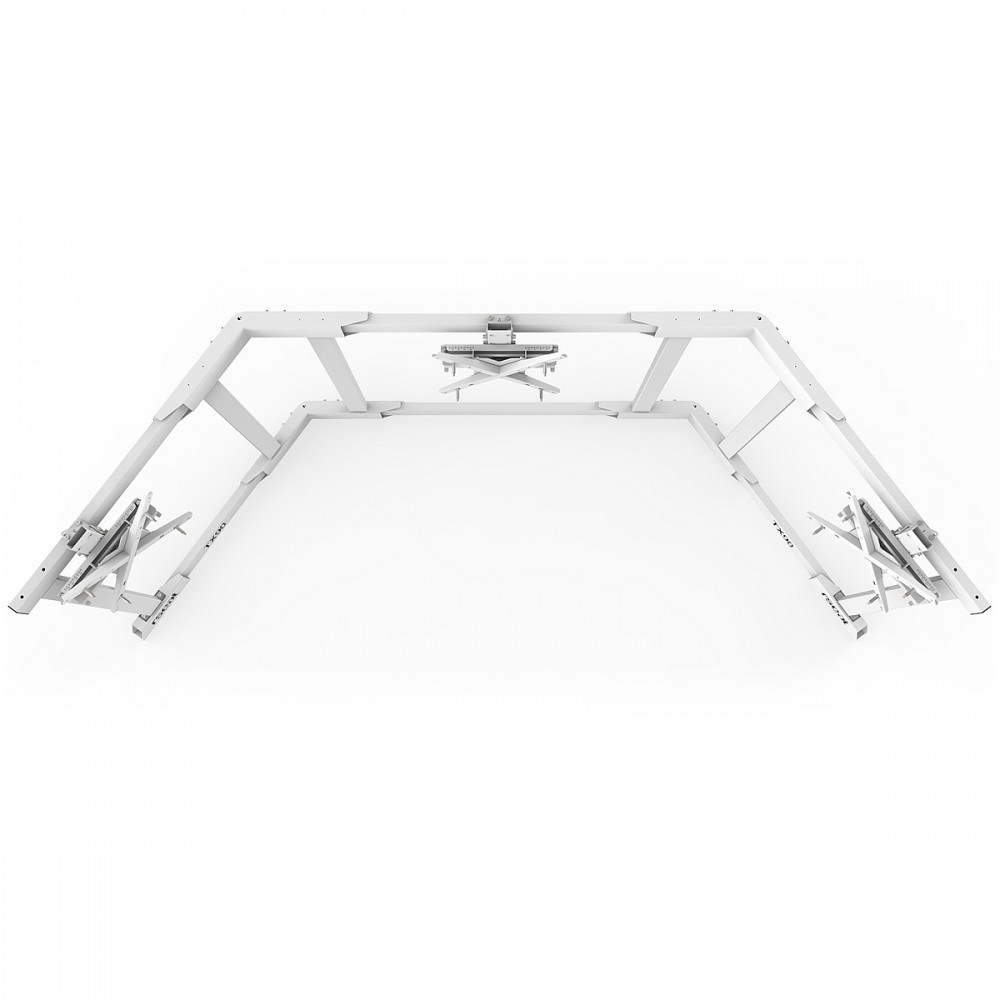 TV STAND TX90 Blanc - TV Stand Support Triple écran 65 à 90 Pouces