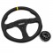 Bundle Sparco R350 Steering Wheel Black Leather 350mm | Quick Release Moza Racing Bundle Sparco R350 Steering Wheel Black Leather 350mm | Quick Release Moza Racing