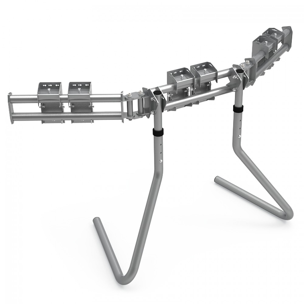 RS STAND T3L Silver V2 - Triple screen up to 3x32 inch RS STAND T3L Silver V2 - Triple screen up to 3x32 inch