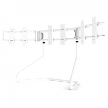 RS STAND T3XL White V2 - TV Stand for up to 3x47inch