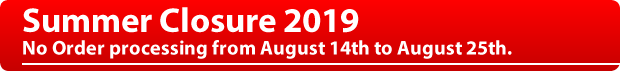 Closure information August 2019 Closure information August 2019